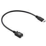 USB-C / Typ C 3.0-Stecker auf Micro-USB-Buchse Kabeladapter, Kabeladapter USB-C / Typ-C 3.0 Stecker auf Micro-USB-Buchse, Länge: 29 cm