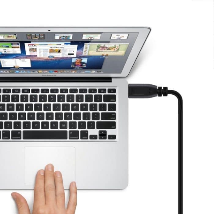 USB-C / Typ C 3.0-Stecker auf Micro-USB-Buchse Kabeladapter, Kabeladapter USB-C / Typ-C 3.0 Stecker auf Micro-USB-Buchse, Länge: 29 cm – Bild 4