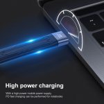 10gbit / s USB-Mann zum Typ-C weiblichen Soft-Flach-Synchronisierungsdaten Schnelles Ladekabel – Bild 4