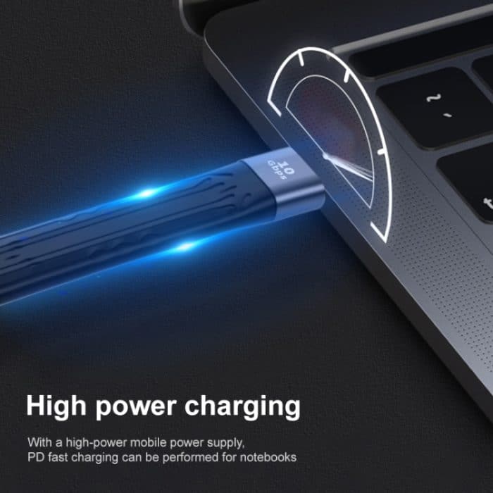 10gbit / s USB-Mann zum Typ-C weiblichen Soft-Flach-Synchronisierungsdaten Schnelles Ladekabel – Bild 4