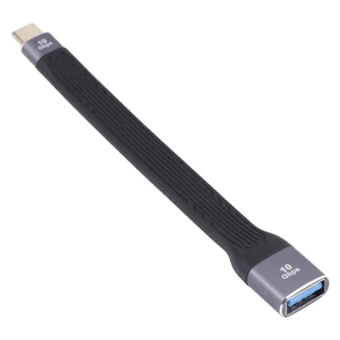 10GBPS USB-C / Typ-C-Stecker auf USB 3.0-weibliche weiche flache Datenübertragung Schnelles Ladekabel – Bild 1