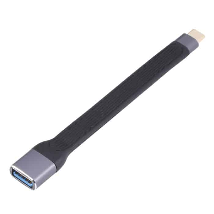 10GBPS USB-C / Typ-C-Stecker auf USB 3.0-weibliche weiche flache Datenübertragung Schnelles Ladekabel – Bild 3