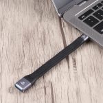 10GBPS USB-C / Typ-C-Stecker auf USB 3.0-weibliche weiche flache Datenübertragung Schnelles Ladekabel – Bild 5