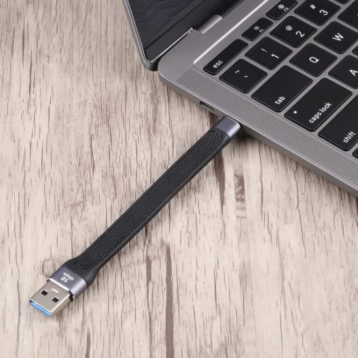 10GBPS USB-C / Typ-C-Stecker auf USB-männliche weiche flache Datenübertragung Schnelles Ladekabel – Bild 5
