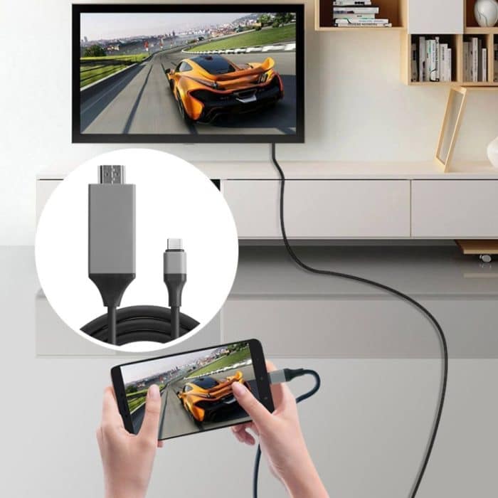 USB-C / Typ-C 3.1 auf HDMI-Konverter-Adapterkabel, Länge: 2 m – Bild 7