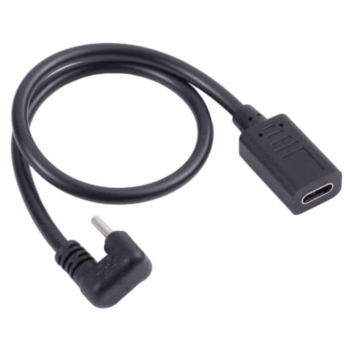 U-förmiger USB-C / Typ-C-Stecker an weibliches Verlängerungskabel – Bild 1