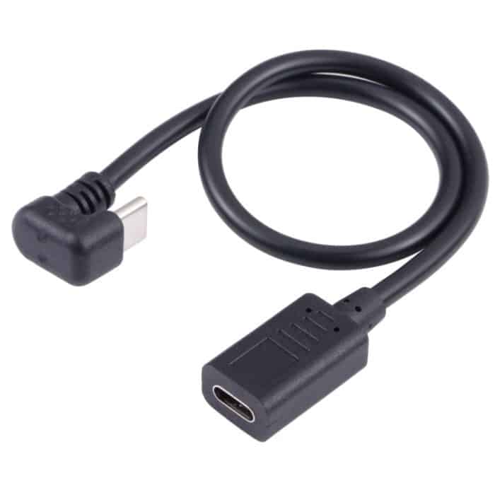 U-förmiger USB-C / Typ-C-Stecker an weibliches Verlängerungskabel – Bild 2