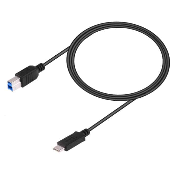 USB-C 3.1 / Typ C-Stecker auf USB BM-Datenkabel, Länge: 1 m – Bild 2
