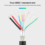 USB 2.0 / 3.1 bis Typ C Schnellladedatenkabel, Länge: 1 m – Bild 5