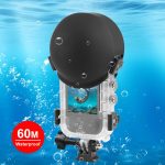 For Insta360 X5 PULUZ 60m Waterproof Sealed Diving Case with Silicone Lens Cover, Diving Case with Silicone Lens Cover