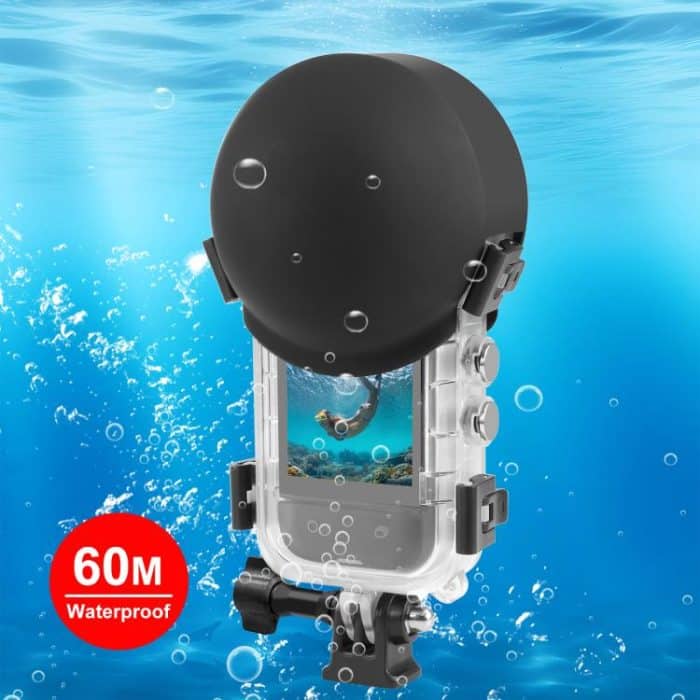 For Insta360 X5 PULUZ 60m Waterproof Sealed Diving Case with Silicone Lens Cover, Diving Case with Silicone Lens Cover – Bild 1