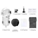 For Insta360 X5 PULUZ 60m Waterproof Sealed Diving Case with Silicone Lens Cover, Diving Case with Silicone Lens Cover – Bild 9
