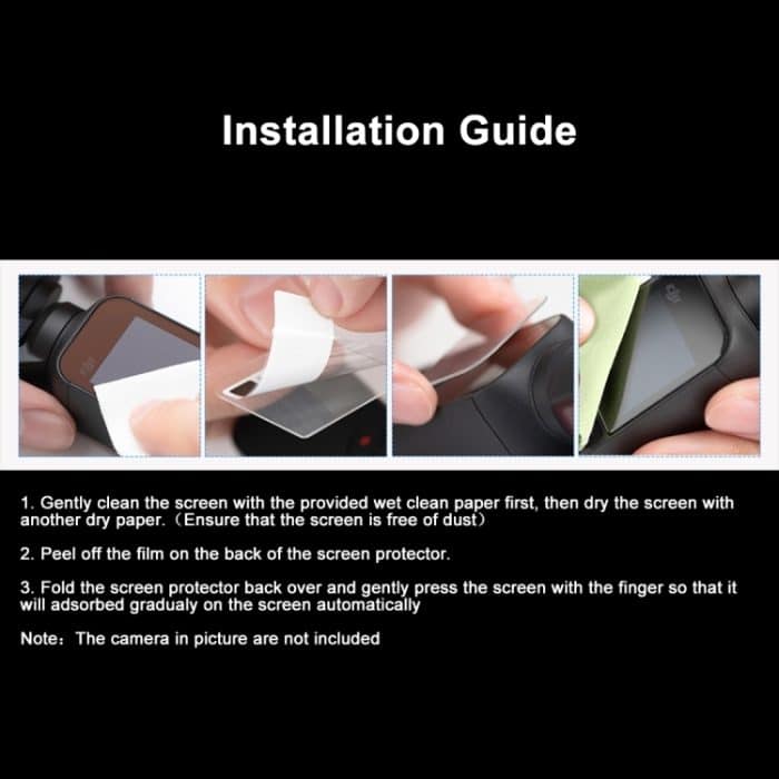 PULUZ 9H 2.5D HD Objektivschutz aus gehärtetem Glas + Bildschirm für DJI OSMO Pocket Gimbal – Bild 10