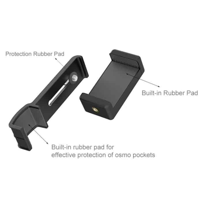 PULUZ Smartphone Befestigungsklemme 1/4 Zoll Halterhalterung für DJI OSMO Pocket / Pocket 2 – Bild 7