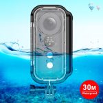 PULUZ 30m wasserdichtes Unterwassergehäuse Schutzhülle für Insta360 ONE X mit Schnallen-Grundhalterung und Schraube