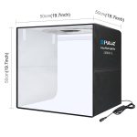 PULUZ 50 cm faltbares tragbares Ringlicht PD30W Schnelllade-USB-Fotobeleuchtung Studio-Schießzeltbox mit 6 x doppelseitigen Hintergründen, Größe: 50 cm x 50 cm x 50 cm – Bild 2