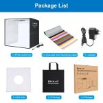 PULUZ 50 cm faltbares tragbares Ringlicht PD30W Schnelllade-USB-Fotobeleuchtung Studio-Schießzeltbox mit 6 x doppelseitigen Hintergründen, Größe: 50 cm x 50 cm x 50 cm – Bild 10