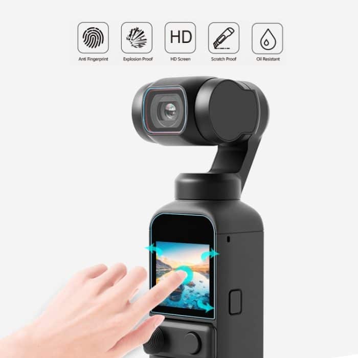 PULUZ 9H 2.5D HD Objektivschutz aus gehärtetem Glas + Bildschirm für DJI OSMO Pocket 2 – Bild 6