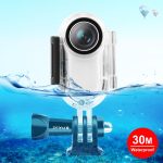 PULUZ 30 m wasserdichte Unterwassergehäuse-Schutzhülle für Insta360 GO 2, mit Basisadapter und Schraube, For Insta360 GO 2