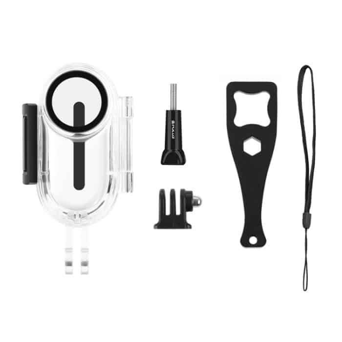 PULUZ 30 m wasserdichte Unterwassergehäuse-Schutzhülle für Insta360 GO 2, mit Basisadapter und Schraube, For Insta360 GO 2 – Bild 7