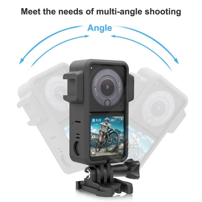 PULUZ ABS-Schutzrahmenkäfig mit zwei Kaltschuhen für DJI Action 2, ABS Frame (Black) – Bild 5