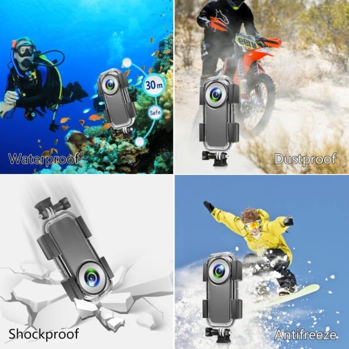 PULUZ 30 m wasserdichtes Unterwassergehäuse für Insta360 ONE X2, Underwater Case For Insta360 ONE X2 – Bild 6