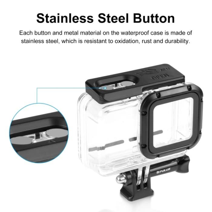 PULUZ 60 m Unterwasser-Tiefen-Tauchkoffer, wasserdichtes Kameragehäuse für Insta360 One RS 4K Edition, For Insta360 One RS 4K Edition Diving Case – Bild 3