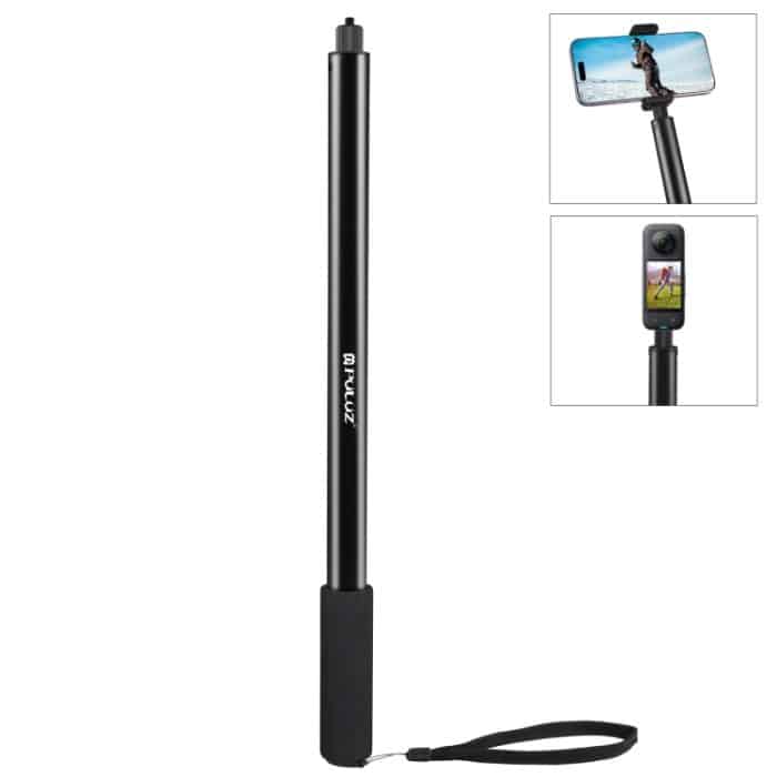 PU641B.jpg PULUZ 2 m Metall-Selfie-Stick-Einbeinstativ für Insta360 One RS / X2 / X3, 2m Monopod – Bild 1
