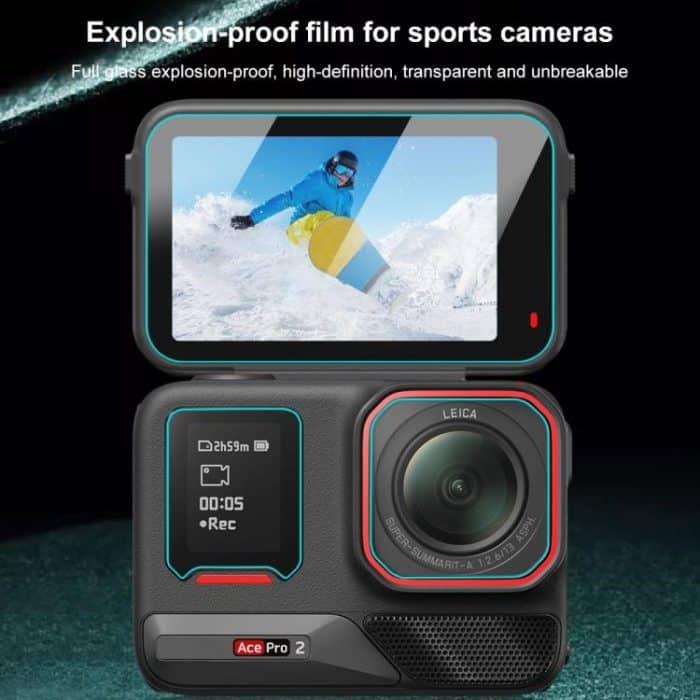 Für Insta360 Ace Pro 2 PULUZ 3 in 1 Rück- und Frontbildschirm und Objektiv aus gehärtetem Glas, For Insta360 Ace Pro 2 – Bild 3