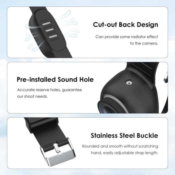 Für Insta360 GO 3 / GO 3S PULUZ Kamera Silikonhülle Armband Fahrradgurt Verlängerungshalterung – Bild 6