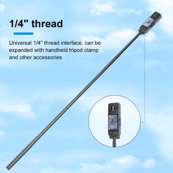 Für Insta360 X4 PULUZ Schnellspanner 1 /4 Zoll Klappsockel, 1 /4 inch Folding Base – Bild 6