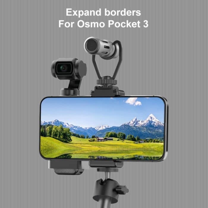 Für DJI OSMO Tasche 3 PULUZ Schutz Rahmen Expansion Telefon Clamp Adapter Halterung, Phone Clamp Frame – Bild 5