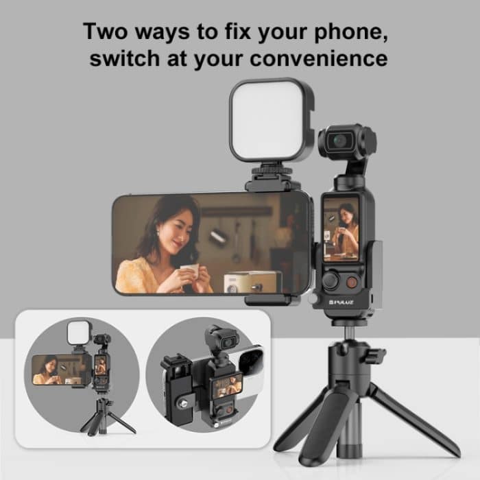 Für DJI OSMO Tasche 3 PULUZ Schutz Rahmen Expansion Telefon Clamp Adapter Halterung, Phone Clamp Frame – Bild 7