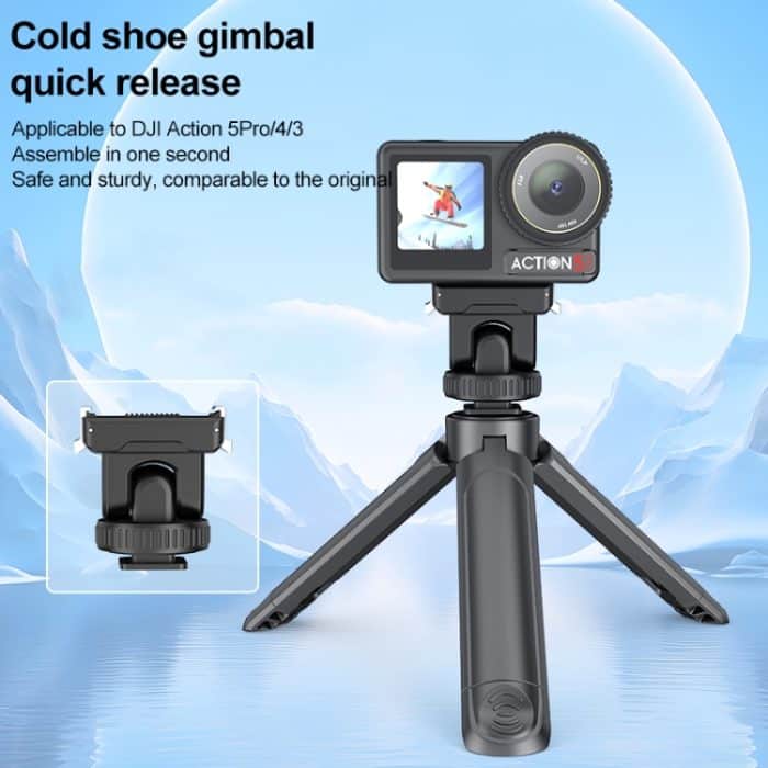 Für DJI Osmo Action 5 Pro / 4 / 3 PULUZ Kaltschuh-Gimbal-Schnellwechsel-Basisadapter, For DJI Osmo Action 5 Pro / 4 / 3 – Bild 3