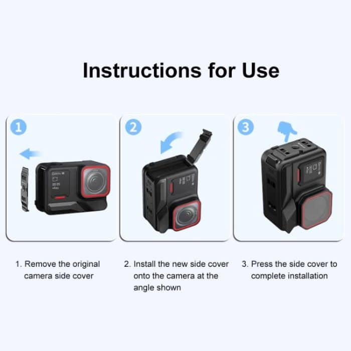 PULUZ ACE / AC-Batterie-Schnittstellenabdeckung aus Aluminiumlegierung für Insta360 Ace Pro 2, For Insta360 Ace Pro 2 ACE/AC Port – Bild 8