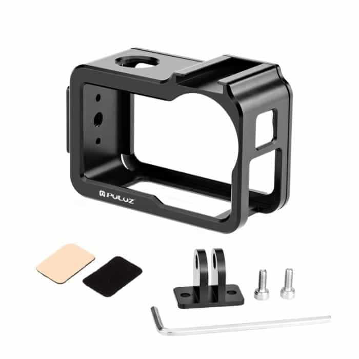 Für DJI Osmo Action 5 Pro PULUZ Metallkäfig-Erweiterungsadapterrahmen mit Kaltschuh, For DJI Osmo Action 5 Pro Metal Cage – Bild 9