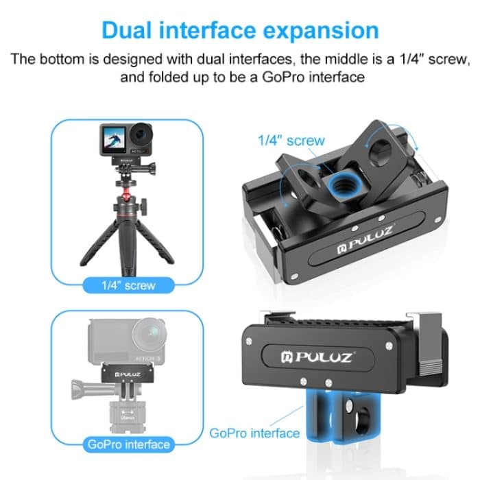 Für DJI Osmo Action 5 Pro PULUZ Magnetische Quick Release Metall Basis, For DJI Osmo Action 5 Pro – Bild 5