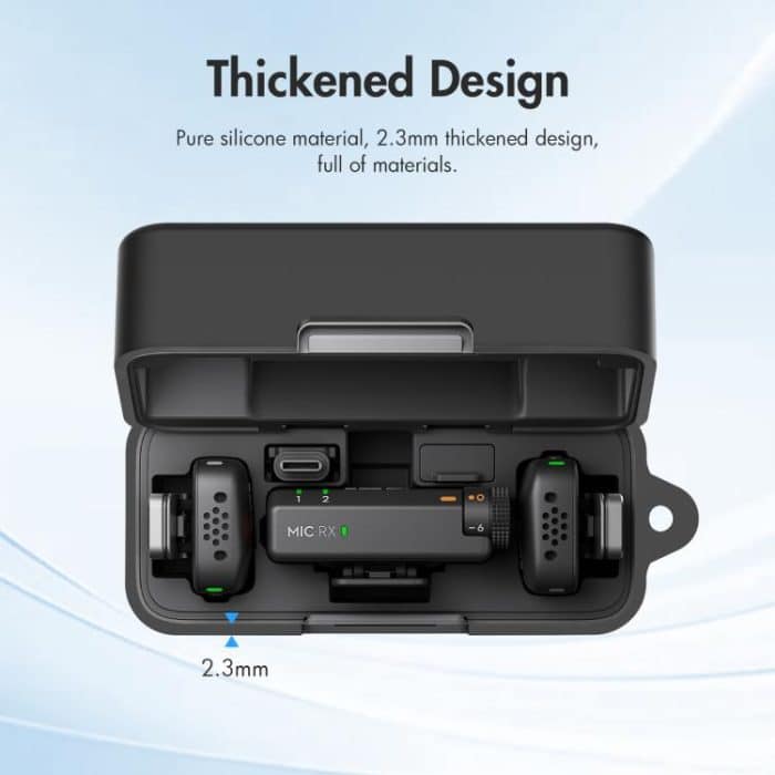 Für DJI Mic Mini PULUZ Ladekoffer Silikon kratzfeste Schutzhülle, For DJI Mic Mini – Bild 4