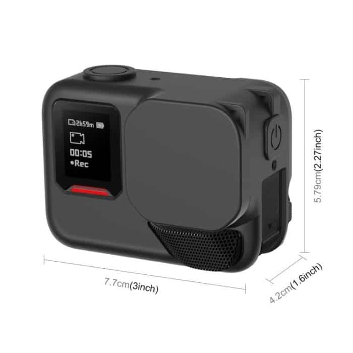 Für Insta360 Ace Pro 2 PULUZ Körper Silikon Schutzhülle mit Objektivdeckel und Gurt, For Insta360 Ace Pro 2 Silicone Case – Bild 2