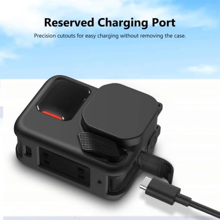 Für Insta360 Ace Pro 2 PULUZ Körper Silikon Schutzhülle mit Objektivdeckel und Gurt, For Insta360 Ace Pro 2 Silicone Case – Bild 7