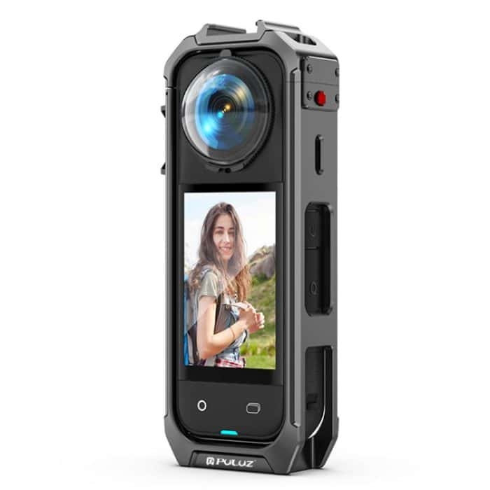 For Insta360 X4 PULUZ Aluminum Alloy Protective Cage Rig Expand Cold Shoe Housing Frame, Protective Cage – Bild 1