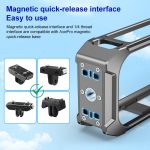 For Insta360 X4 PULUZ Aluminum Alloy Protective Cage Rig Expand Cold Shoe Housing Frame, Protective Cage – Bild 5