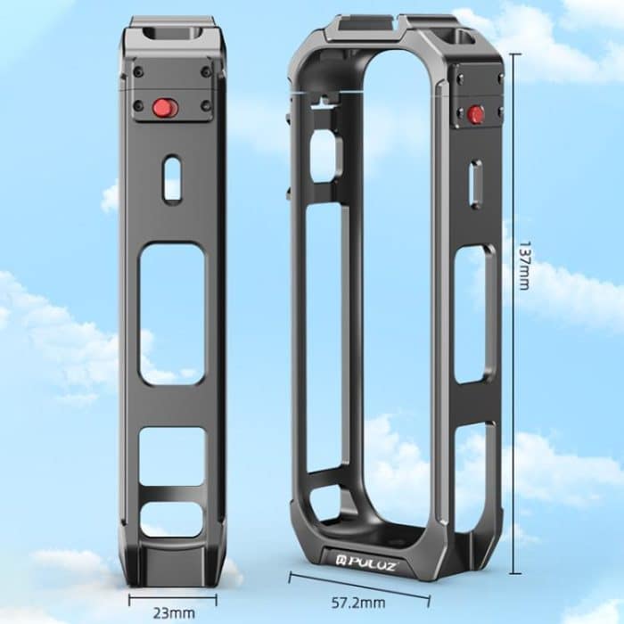 For Insta360 X4 PULUZ Aluminum Alloy Protective Cage Rig Expand Cold Shoe Housing Frame, Protective Cage – Bild 7