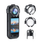 For Insta360 X5 PULUZ Snap-on Optical Tempered Glass Lens Guard Protective Cover, Snap-on Lens Guard