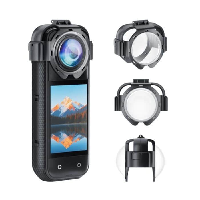 For Insta360 X5 PULUZ Snap-on Optical Tempered Glass Lens Guard Protective Cover, Snap-on Lens Guard – Bild 1