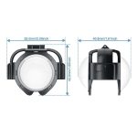 For Insta360 X5 PULUZ Snap-on Optical Tempered Glass Lens Guard Protective Cover, Snap-on Lens Guard – Bild 9