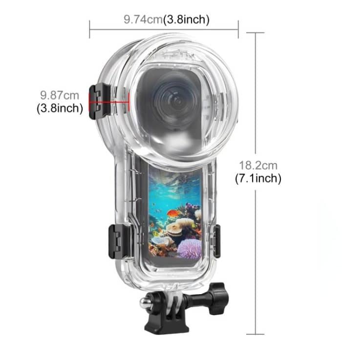 For Insta360 X5 PULUZ 60m Waterproof Sealed Diving Case, Waterproof Diving Case – Bild 3