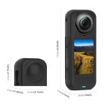 For Insta360 X5 PULUZ Silicone Protective Case with Lens Cover, Case with Lens Cover (Black) – Bild 2