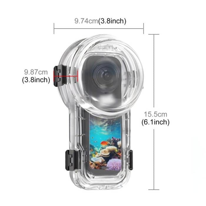For Insta360 X5 PULUZ Quick Release 60m Waterproof Sealed Diving Case, Quick Release Diving Case – Bild 4