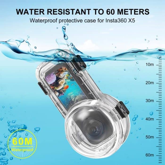 For Insta360 X5 PULUZ Quick Release 60m Waterproof Sealed Diving Case, Quick Release Diving Case – Bild 5